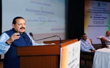 Union Minister Dr. Jitendra Singh encourages IAS officers (2021 batch) to shape India at 2047