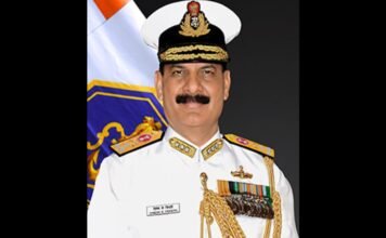 Admiral Dinesh K Tripathi takes charge of Navy Chief