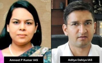 Haryana appoints two IAS officers to lead India’s first ‘Department of Future’ Amneet P Kumar IAS Aditya Dahiya IAS