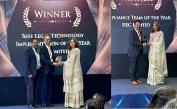 REC shines at the 7th edition of Future of Legal and Compliance Summit & Awards 2025 REC Limited team receiving three awards at the Future of Legal & Compliance Summit 2025.