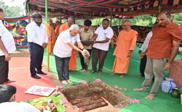 REC lays foundation stone for new Workshop & Classroom Building at RK Mission Technical Campus