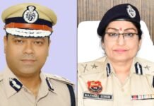 Two IPS officers promoted to ADGP rank in Haryana Sibash Kabiraj IPS and Rajshree Singh IPS