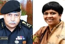 ACC grants Apex pay scale to DG NSG B Srinivasan and IB Special Director Sapna Tewari B Srinivasan IPS+Sapna Tewari IPS