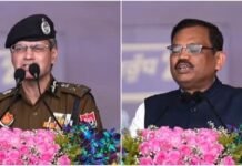 Punjab DGP, Chief Secy’s sharing dais with AAP leaders at Moga rally creates political storm Punjab DGP and CS