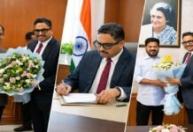 Sanjay Jaju assumes charge as Telangana Chief Secretary