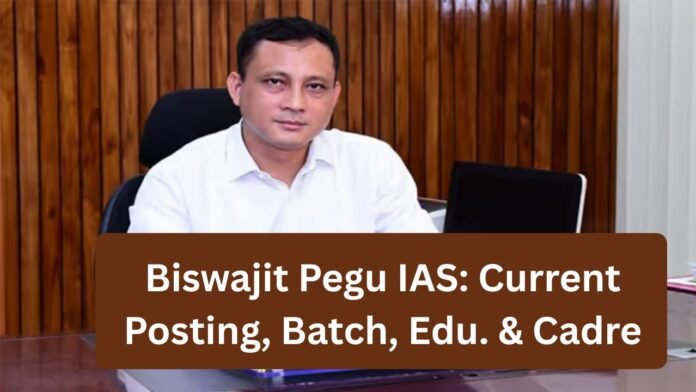 Biswajit Pegu IAS: Current Posting, Batch, Edu. & Cadre
