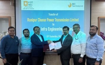 RECPDCL Hands Over Ranipur Chunar Power Transmission SPV to H G Infra Engineering