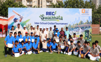 REC Swachhata Inter-School Cricket Tournament Concludes Successfully, Promoting Sportsmanship and the Spirit of Swachhata